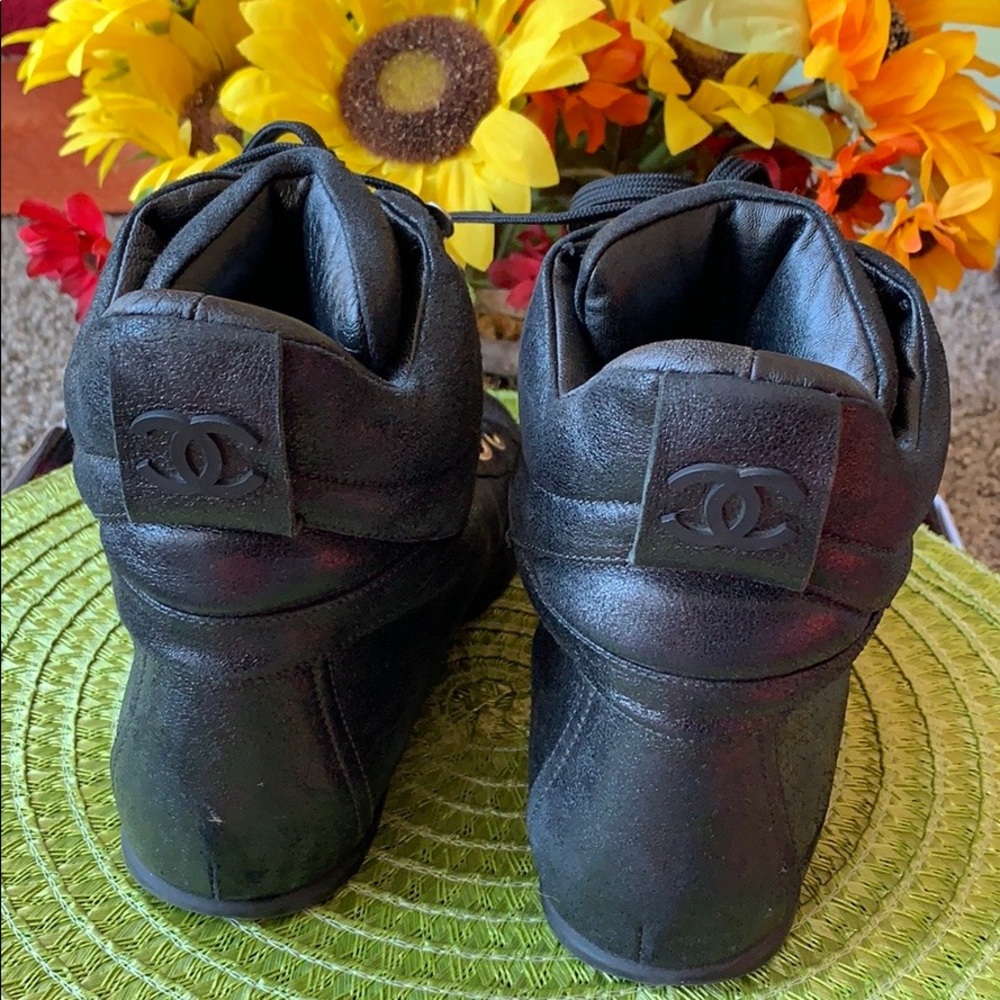 CHANEL Black Ankle Boots